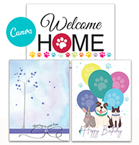 PSI Canva Greeting Card Assortment Templates