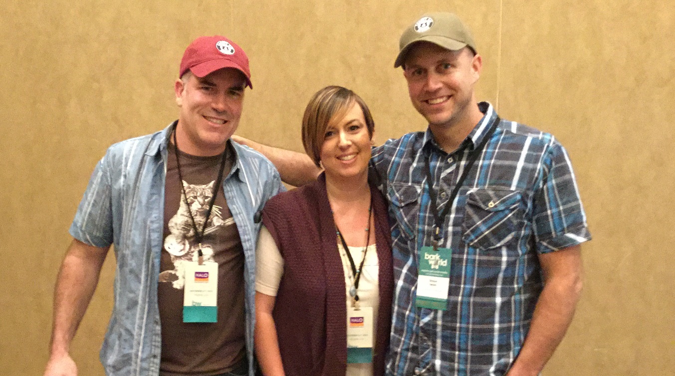 &nbsp;PSI's Director of Marketing Beth Stultz with Shaun Sears and Tom Otto of Animal Planet’s Treetop Cat Rescue.